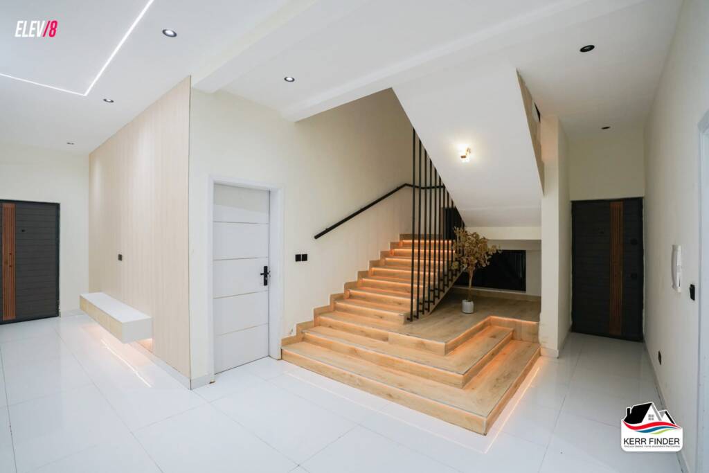 Designer staircase at Salagie Villa